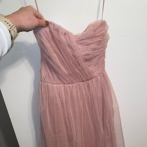 NWT ASOS Blush Tulle Strapless Bridesmaid Dress